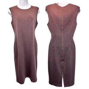 T Tahari Sleeveless Brown Dress